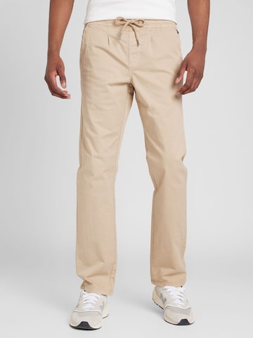 Regular Pantalon BLEND en beige : devant