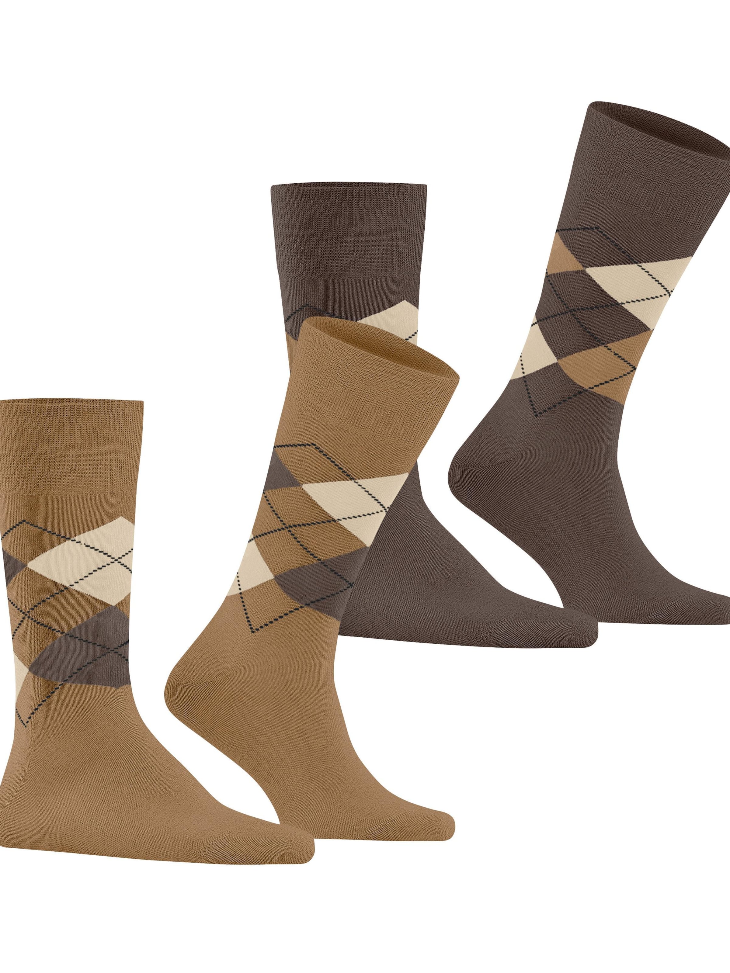 BURLINGTON Socken 'Everyday Argyle'‌‌‌‌‌‌‌‌ in Braun
