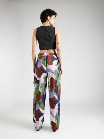 SOMETHINGNEW Regular Cargo trousers 'CAMI' in Purple