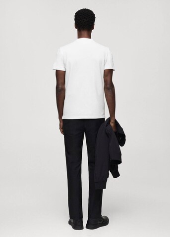 T-Shirt MANGO MAN en blanc