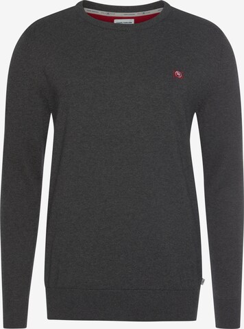 Tom Tailor Polo Team Pullover in Grau: front
