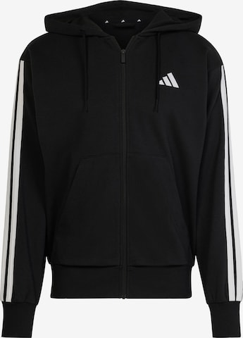 Veste de survêtement 'Essentials' ADIDAS SPORTSWEAR en noir : devant