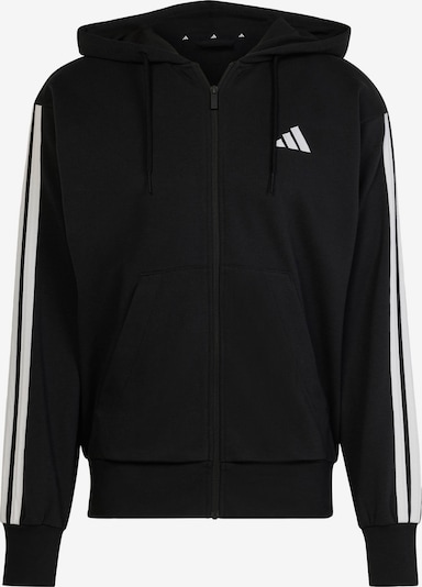 ADIDAS SPORTSWEAR Urheilullinen collegetakki 'Essentials' värissä musta / valkoinen, Tuotenäkymä