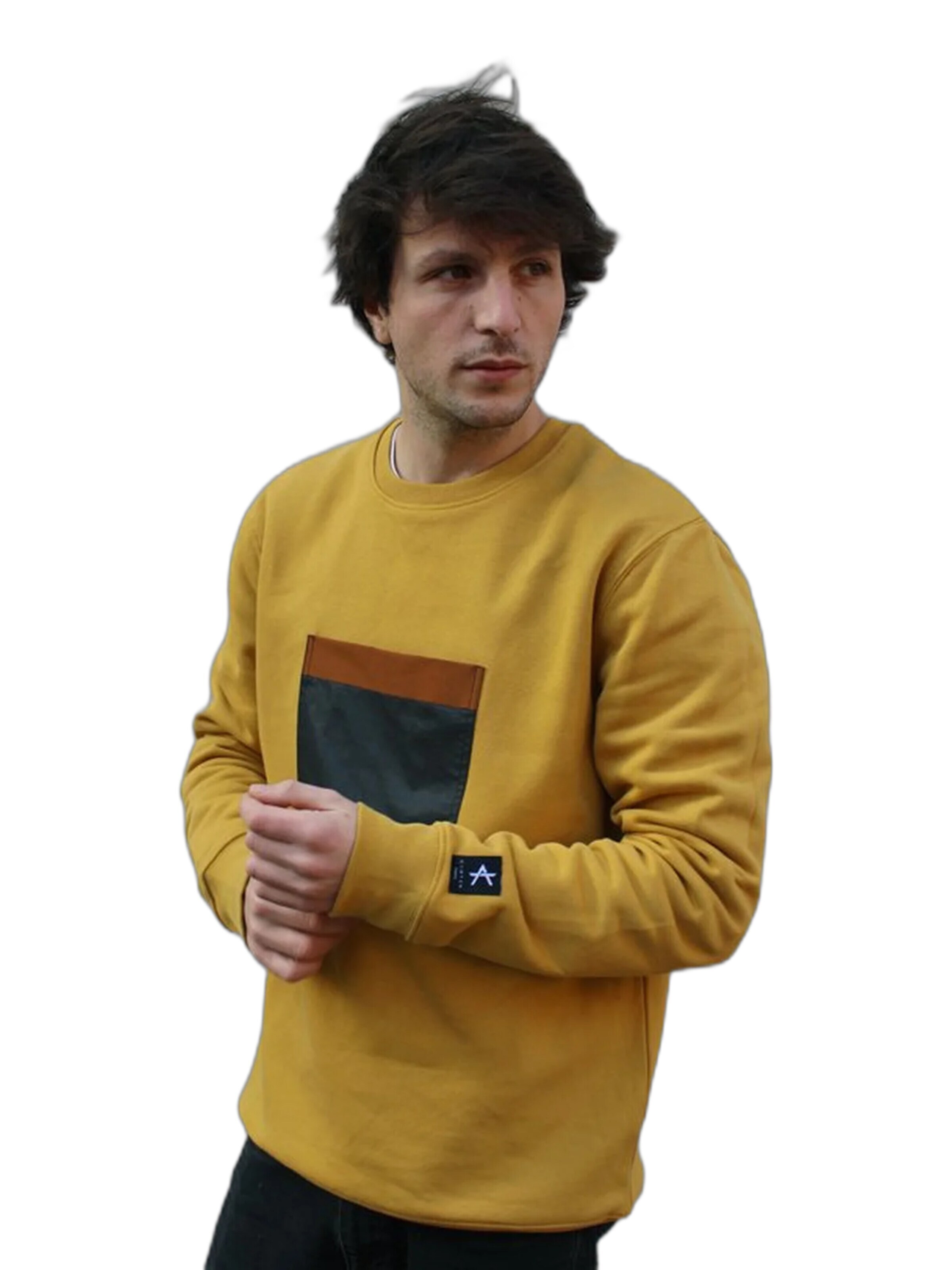 Kanten - Sudadera 'Sweatshirt Jiba' en amarillo: frente