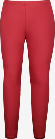 Ulla Popken Skinny Leggings in Red: front