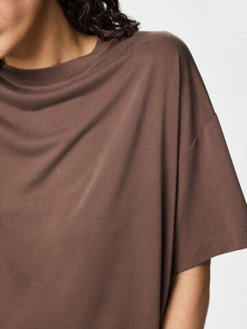 PIECES Shirt in Braun
