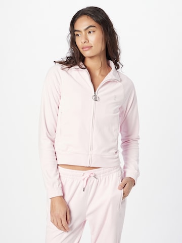 Juicy Couture White Label Zip-Up Hoodie in Pink