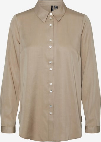 Chemisier 'TIRA' VERO MODA en beige : devant