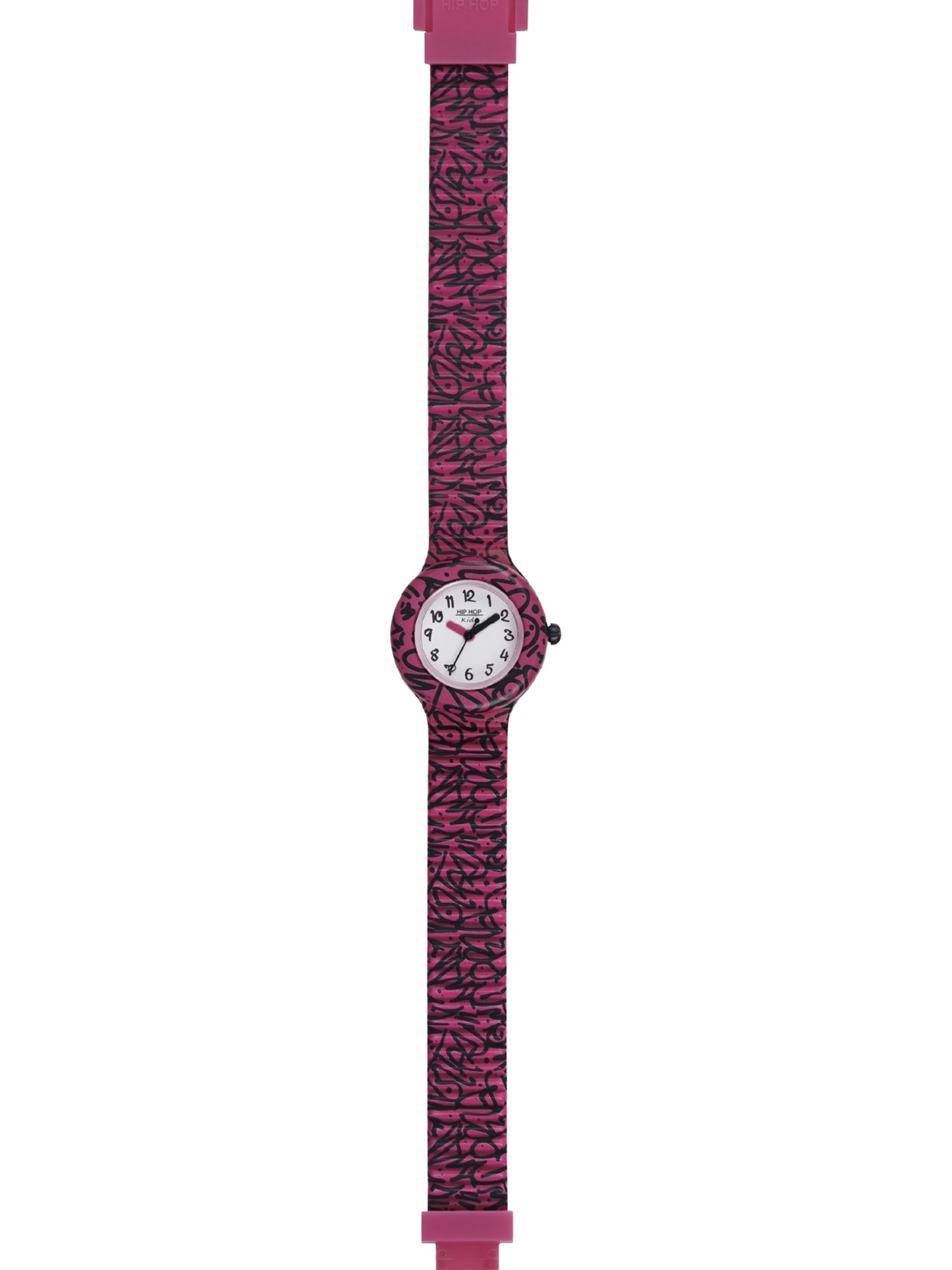 Hip Hop Horloge in Roze: voorkant