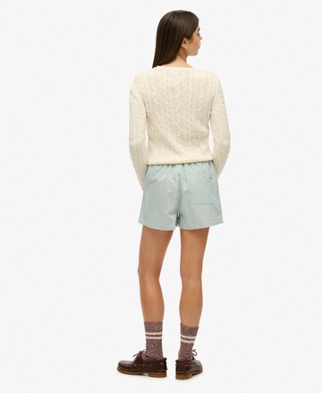 Superdry Regular Broek in Groen