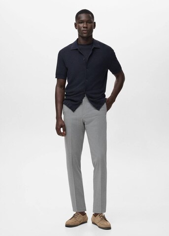 MANGO MAN Slimfit Hose 'Bologna' in Grau