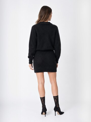 Crās Knit cardigan ' Elvirecras ' in Black: back