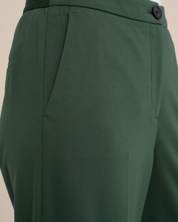 WE Fashion Normální Kalhoty s puky – zelená
