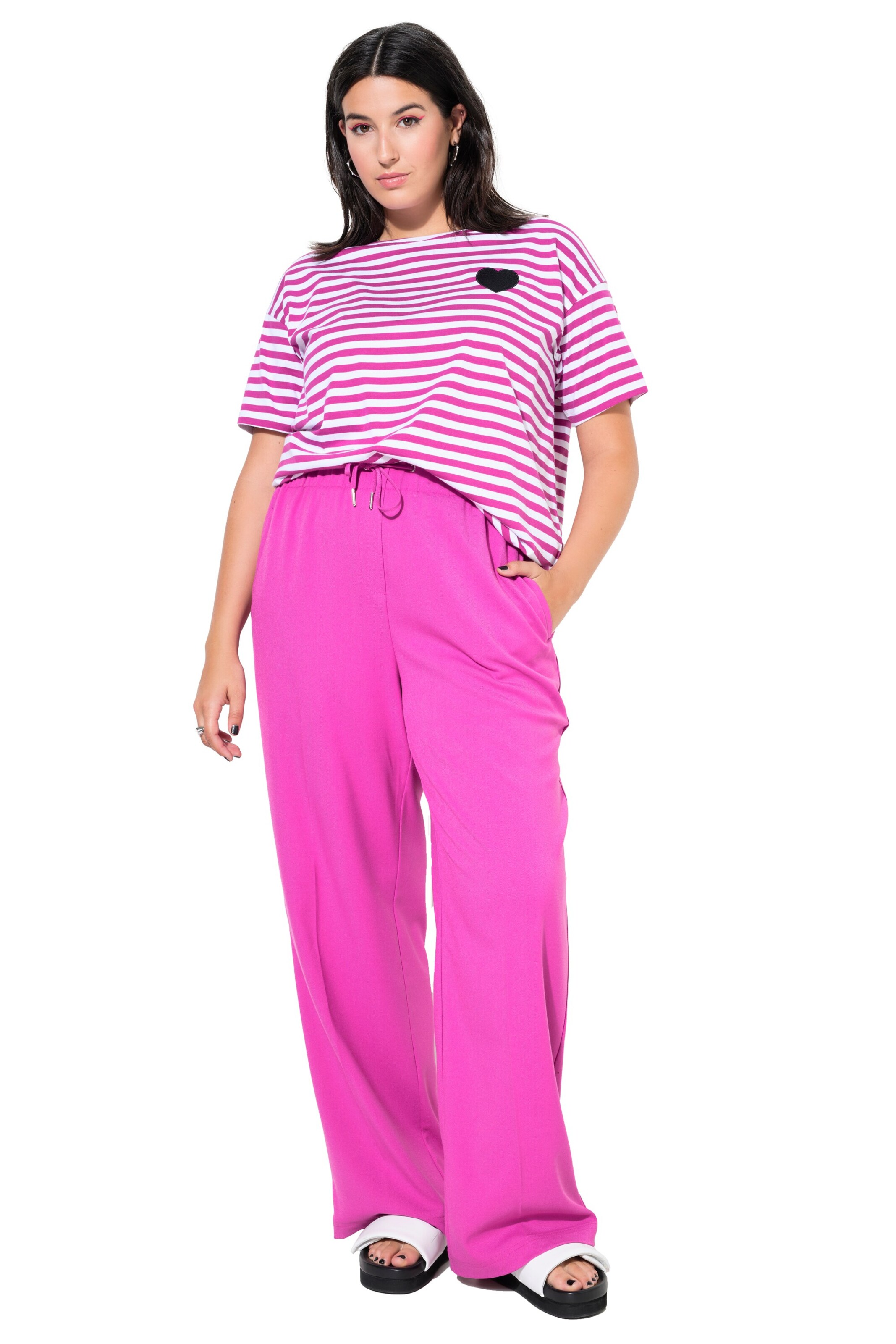 Studio Untold Wide leg Trousers in Pink