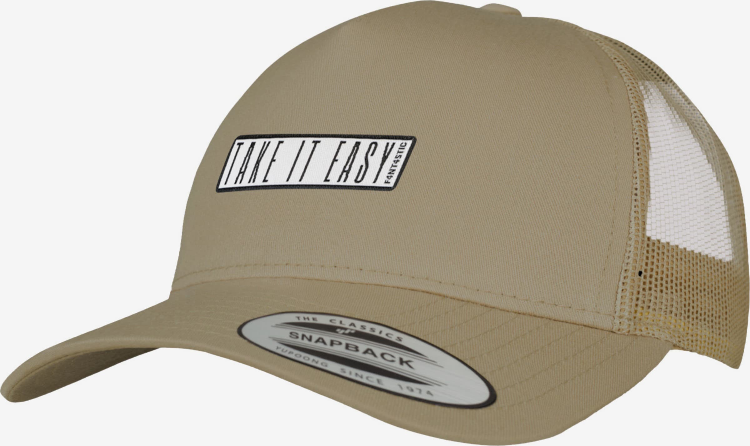 F4NT4STIC Cap \'Take It Easy\' in Khaki | ABOUT YOU