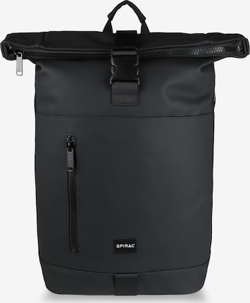 SPIRAL Backpack in Black: front