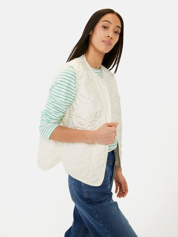 CAMEL ACTIVE Steppweste aus recyceltem Polyester in Weiß