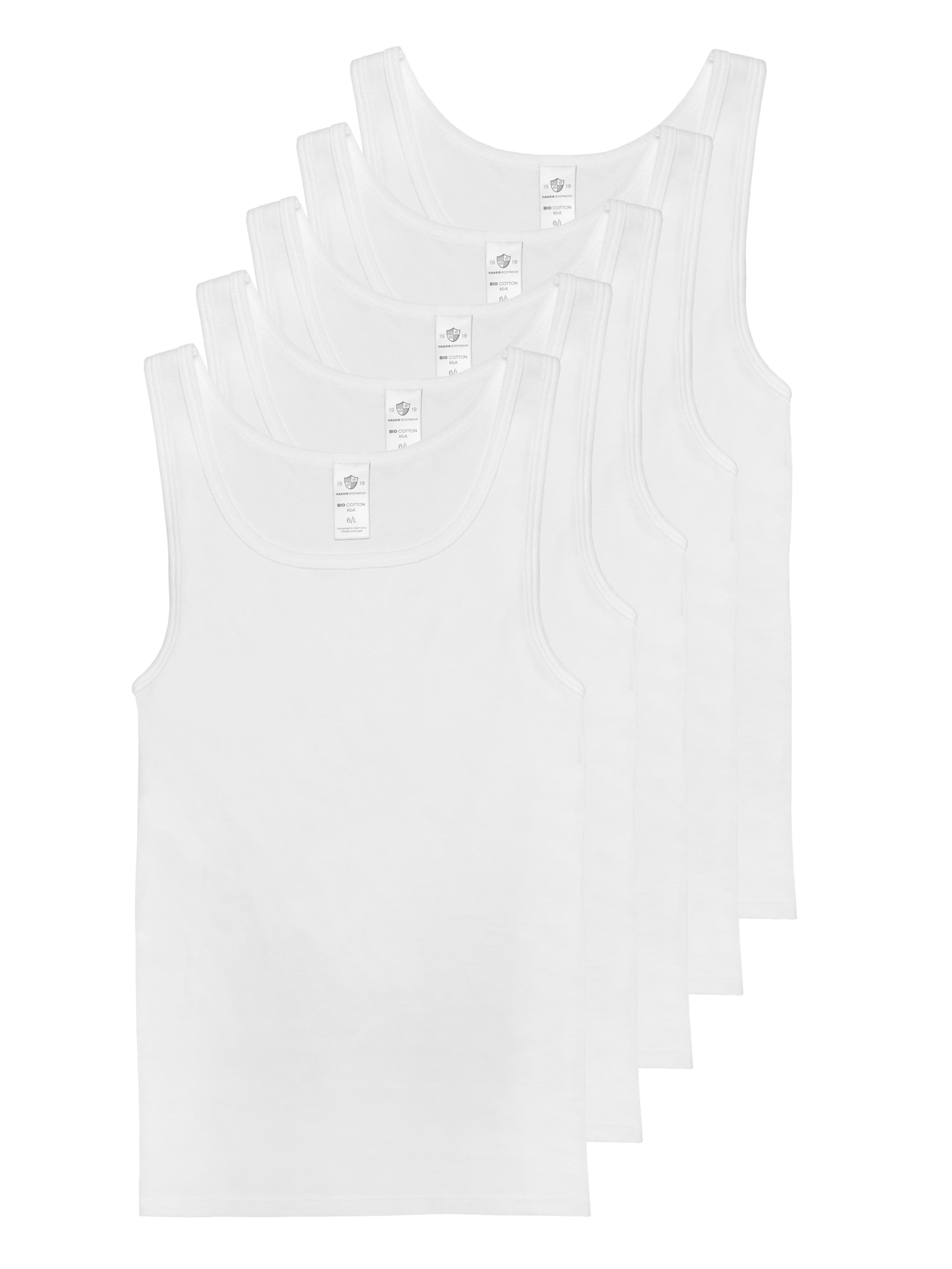 Haasis Bodywear Undershirt in White: front