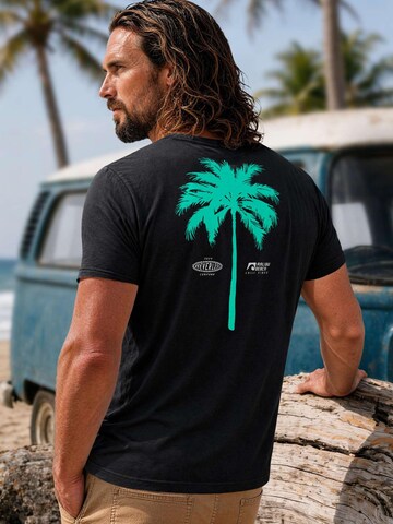 Neverless Shirt 'Palme'‌‌‌‌‌‌‌‌ in Schwarz
