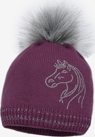 MAXIMO Beanie 'HORSE' in Purple: front