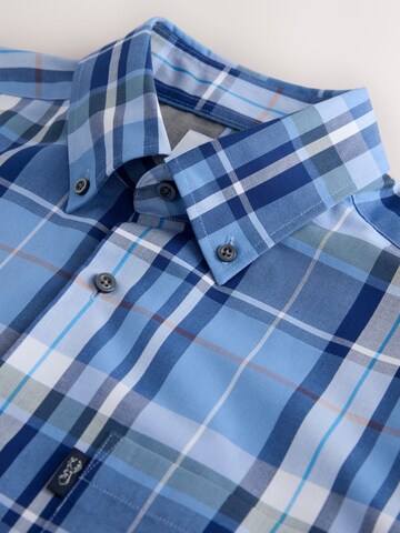 Next Regular fit Button Up Shirt in Blue