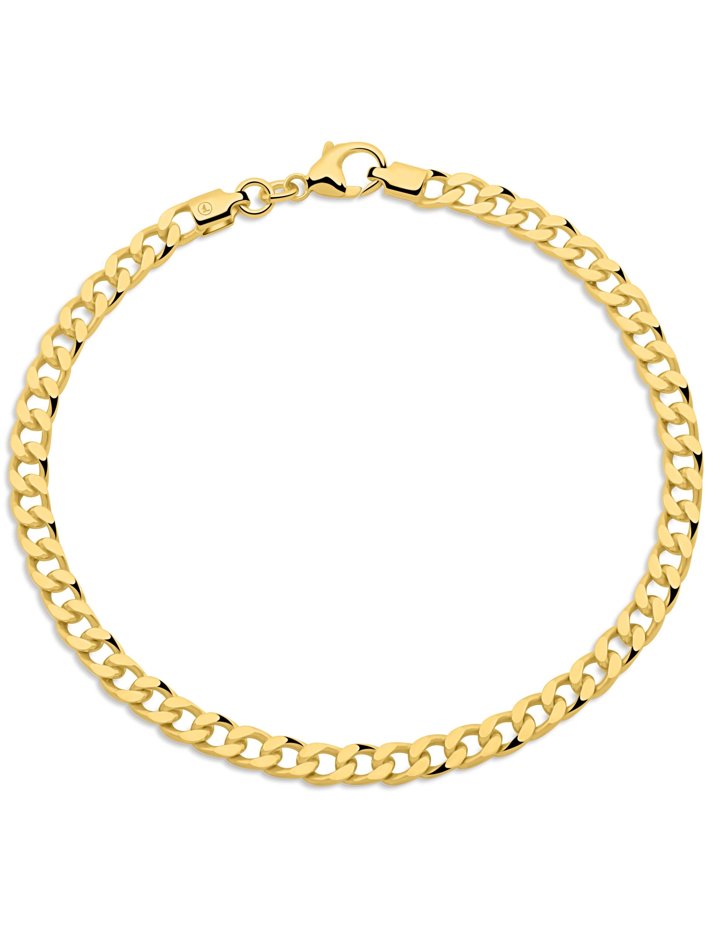 Tony Fein Armband 'Panzer'‌‌‌ in Gold: Vorderseite