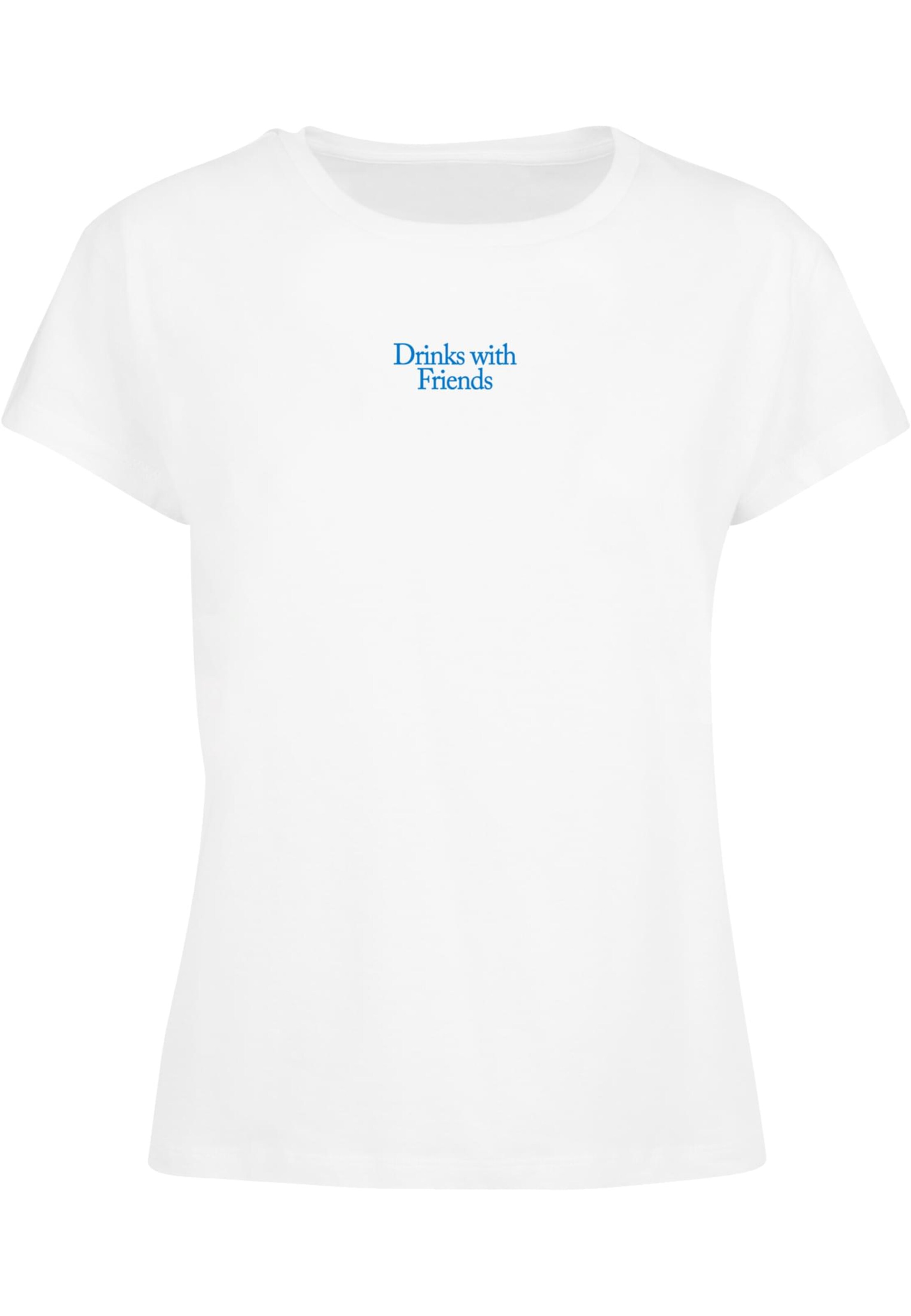 Days Beyond T-Shirt 'Drinks With Friends' in Weiß: Vorderseite