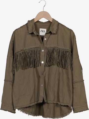 ZARA Jacke M in Grün: Vorderseite