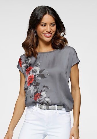 LAURA SCOTT Blouse in Grey: front