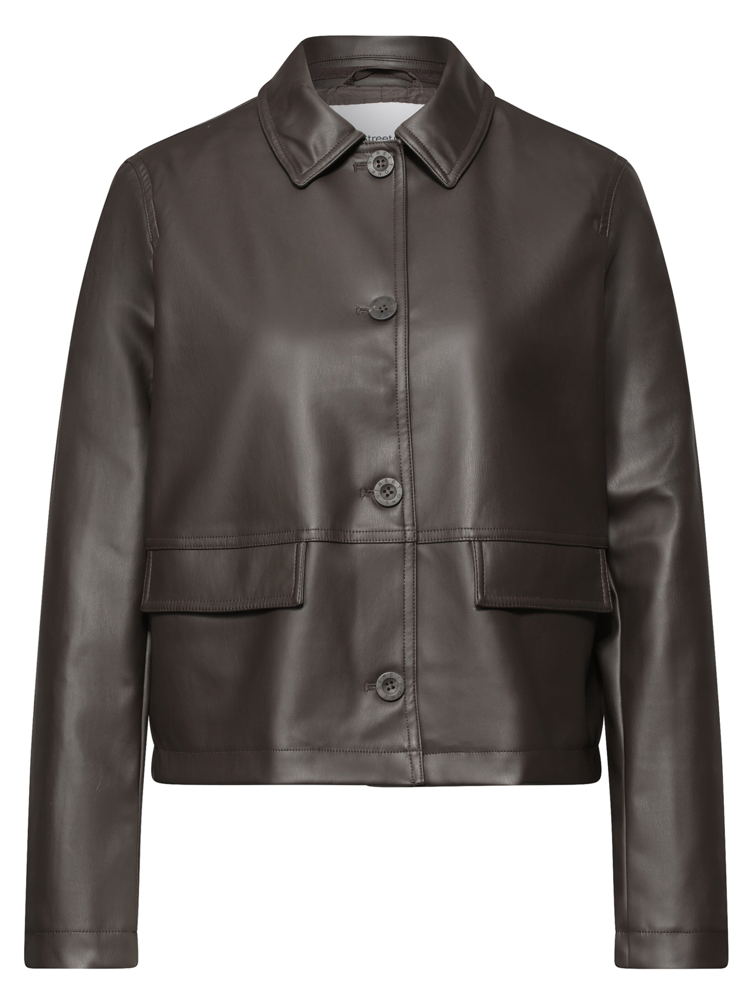 STREET ONE Přechodná bunda – hnědá: přední strana