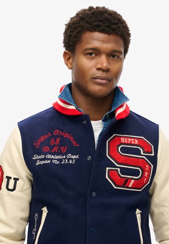 Superdry Tussenjas in Blauw: voorkant