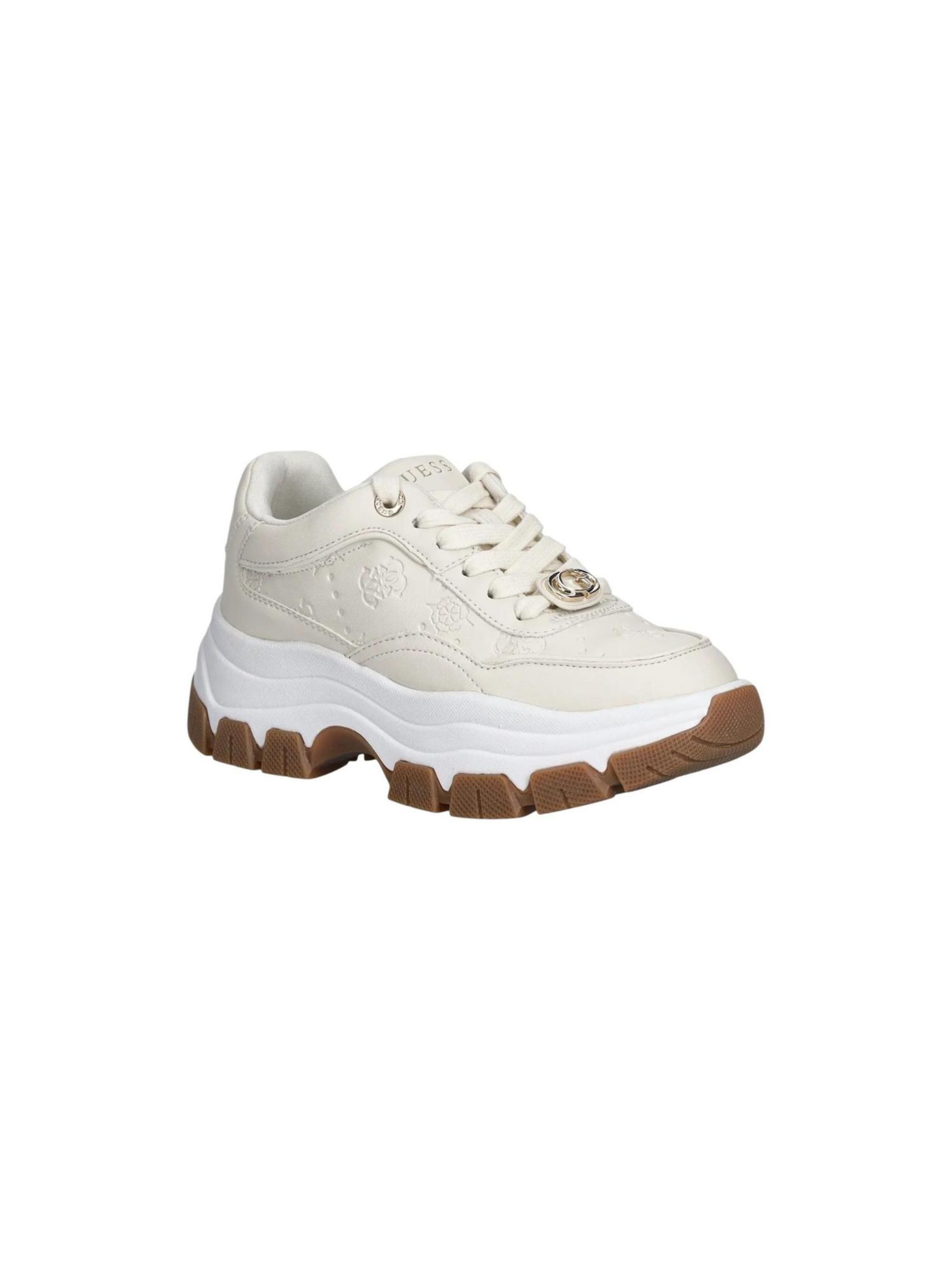 Sneaker bassa 'BERRETT2 FLFBRT PEL12' di GUESS in beige