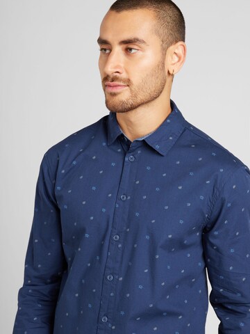 BLEND Regular Fit Hemd in Blau