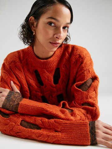 TOPSHOP Pullover in Orange