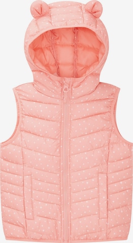 Gilet TOM TAILOR en rose : devant