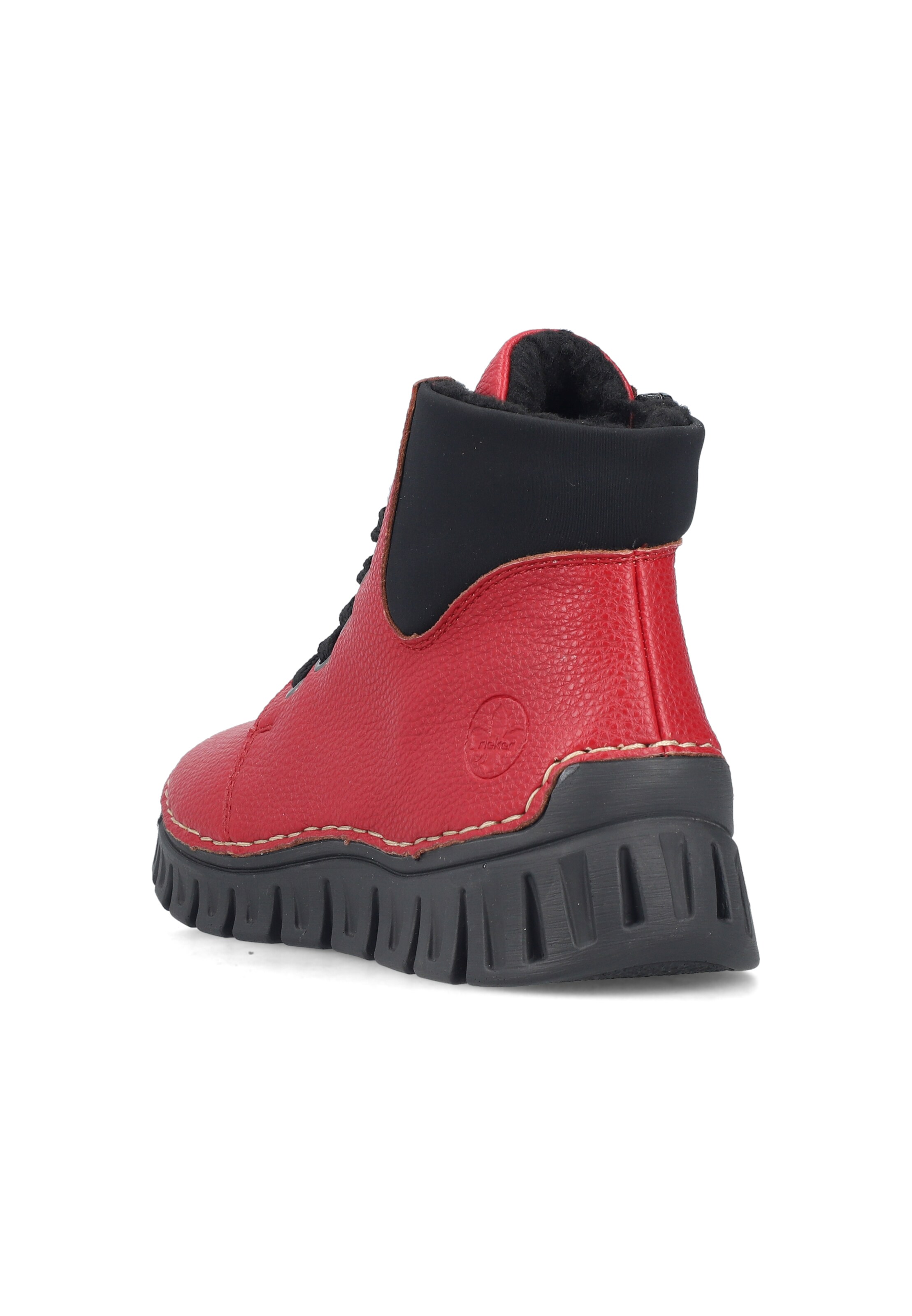 Bottes à lacets Rieker en rouge