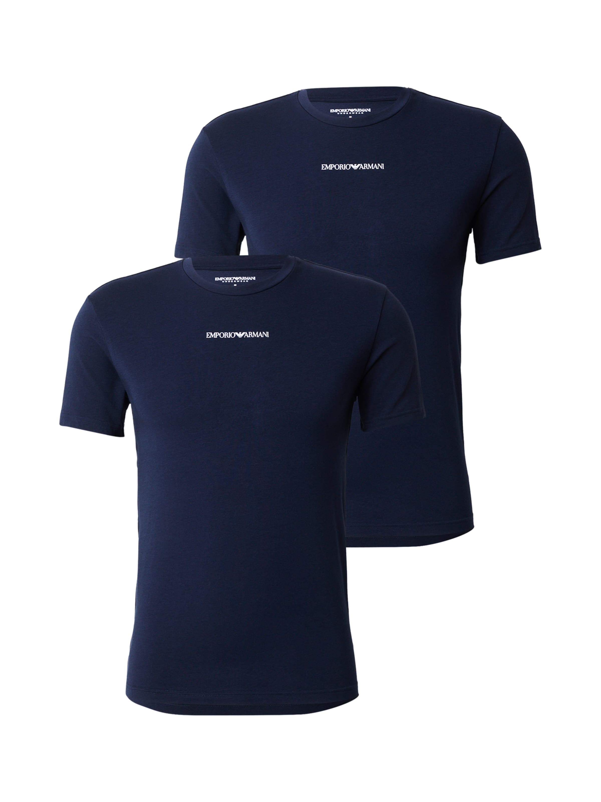 Emporio Armani T-shirt i blå: framsida