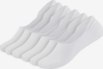 QOLONIA Socks 'Füßlinge' in White: front