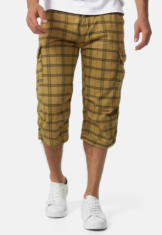 INDICODE JEANS Cargo Pants 'Nicolas' in Beige: front