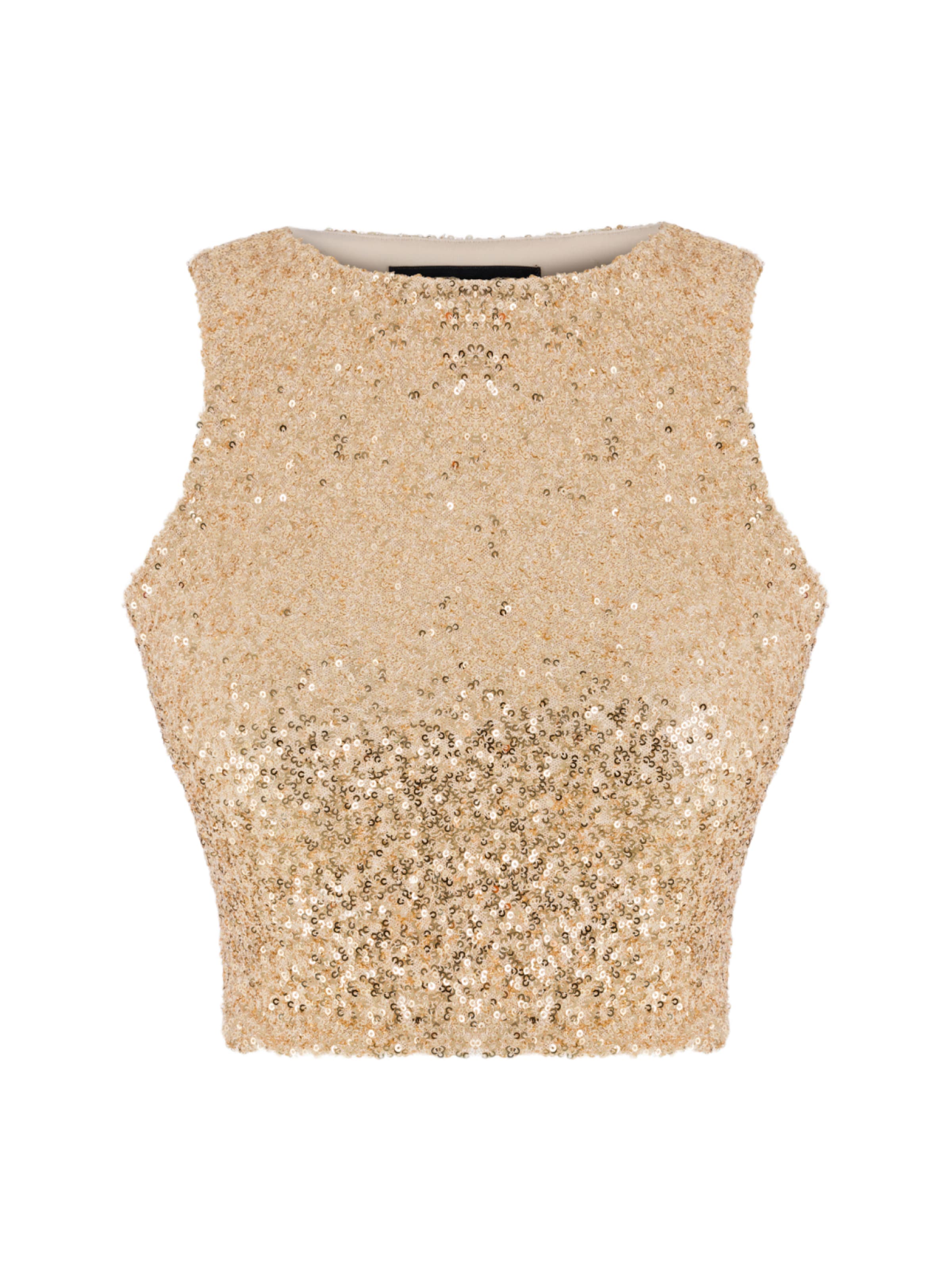 No Matter What Top in Gold: Vorderseite