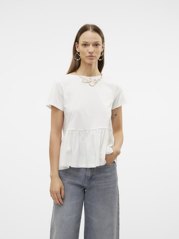 T-shirt 'VMOnella' VERO MODA en blanc : devant