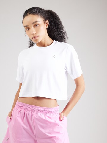 On - Camiseta funcional en blanco: frente