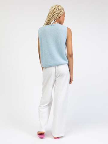 BROKE + SCHÖN Knitted Vest 'Pullunder mit Argyle Muster' in Blue