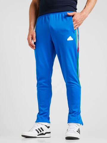 ADIDAS SPORTSWEAR - regular Pantalón deportivo 'TIRO' en azul: frente
