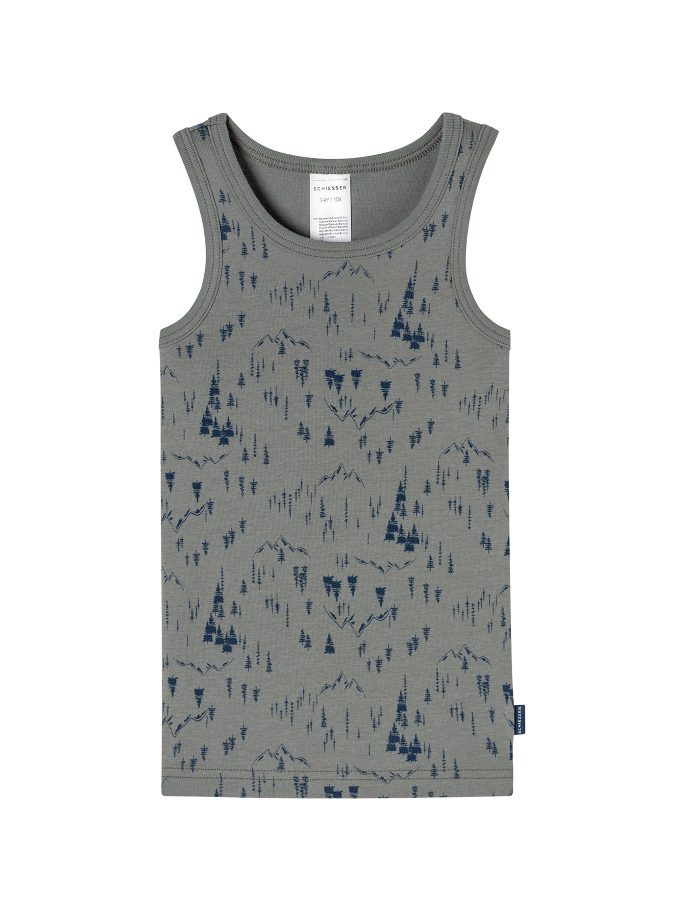 Maillot de corps ' Fine Rib Multi ' SCHIESSER en bleu