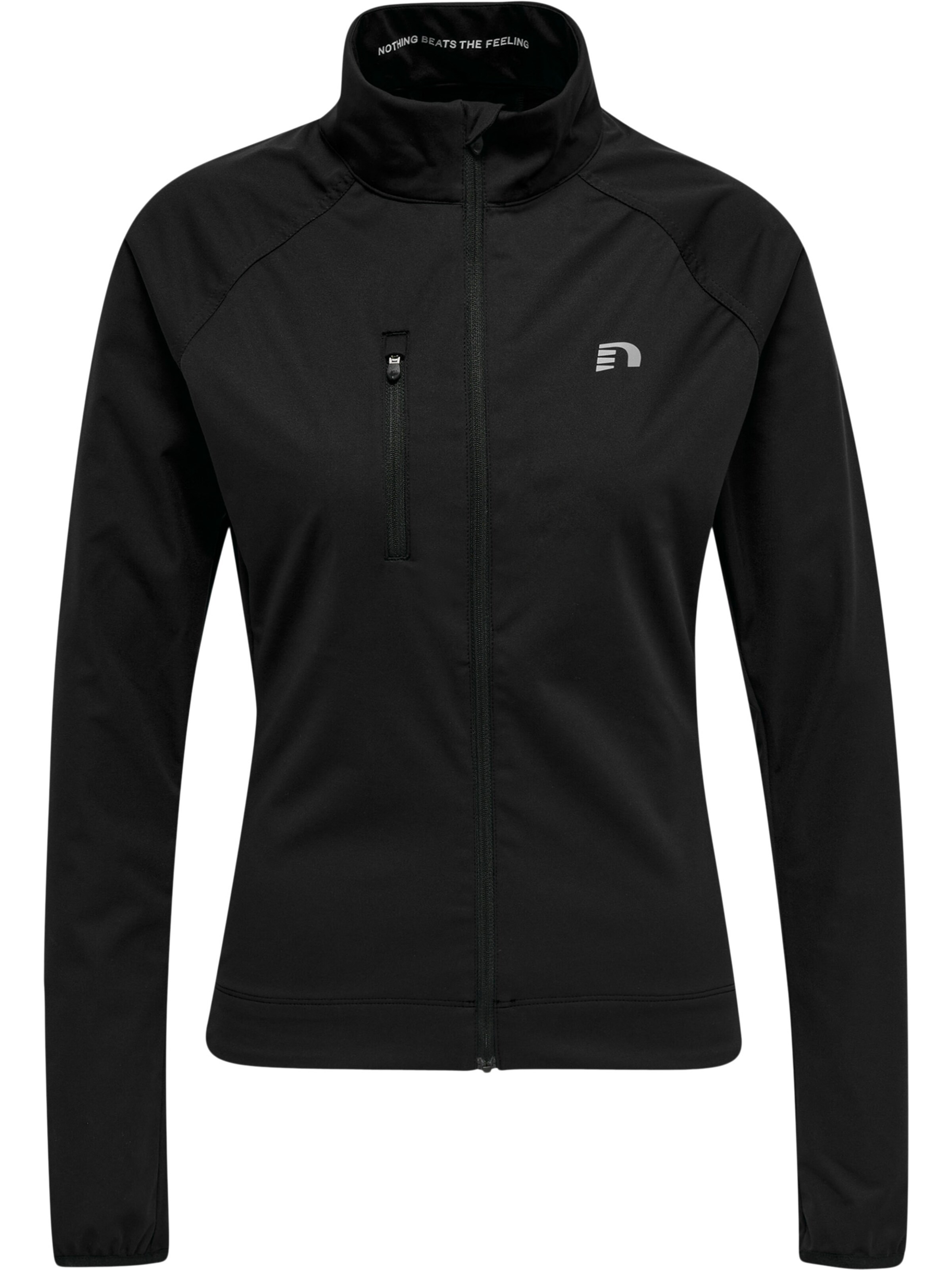 Newline Trainingsjacke in Schwarz: Vorderseite
