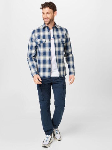 Lindbergh Regular fit Button Up Shirt in Blue