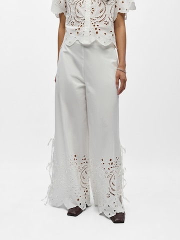 OBJECT Широкий Штаны 'OBJElena' в Белый: спереди