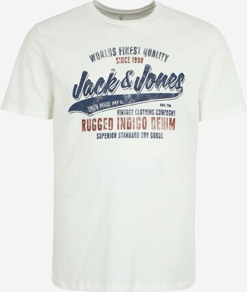Maglietta 'BOOSTER' di Jack & Jones Plus in bianco: frontale