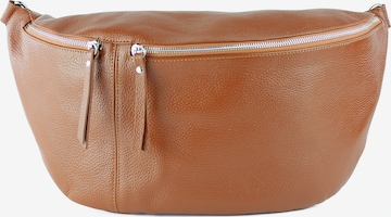 lePelou - Riñonera 'CLARA' en marrón: frente